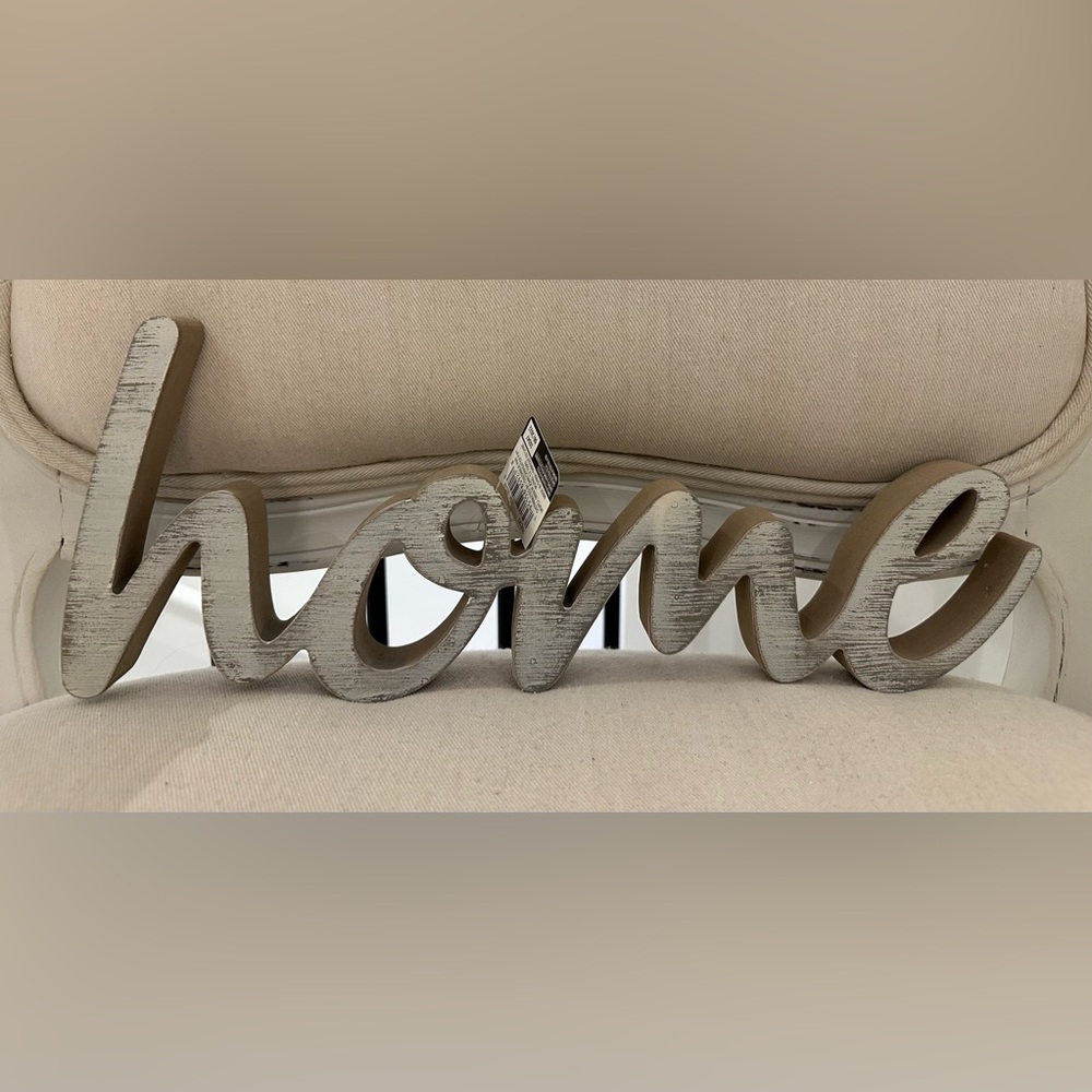 NWT Welcome Wall Decor Sign NWT Grey Wash